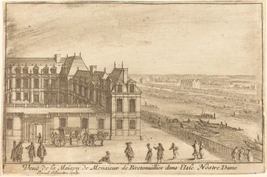 Vue de la Maison de Monsieur de Bretonuiller dans l