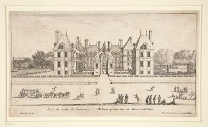 Vue du Château Liencourt : La Cour d