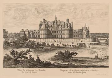 Vue du Château de Chambord, du côté de l