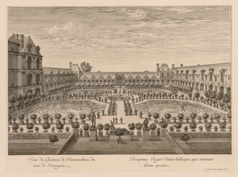 Vue du Château de Fontainebleau, du côté de l