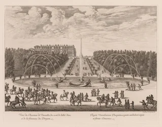 Vue du Château de Versailles, du côté de l