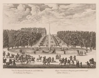 Vue du Château de Versailles, du côté de l