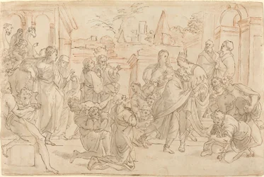 Joseph et son frère en Égypte [verso]