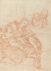Madonna et enfant avec les saints Jean et Joseph