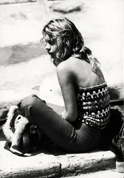 Un jeune hippie, vers 1970