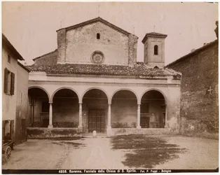 Église du Saint-Esprit, Ravenne, Émilie-Romagne, Italie, photographie de Pietro Poppi, Bologne, vers 1900