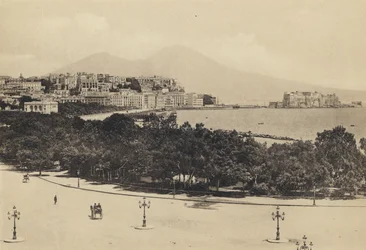 Naples : Panorama vu de Mergellina