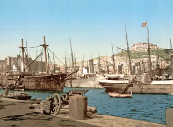 Port de Naples, pub. c.1891
