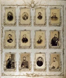 Risorgimento : portraits des Mille (ou Chemises Rouges), qui ont participé à l