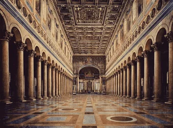 Rome : Basilique de Saint-Paul, intérieur (photo en couleur)