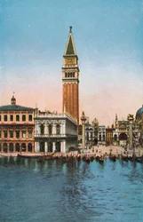 Venise/Venise : Piazzetta s Marco dal Mare (photo en couleur)