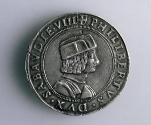 Pièce de 4-Teston (avers) de Philibert II de Savoie (1497-1504), XVe-XVIe siècle (argent)