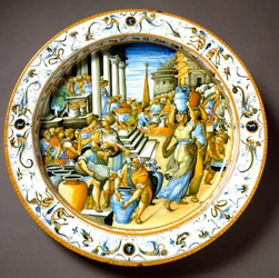 Un congiaire (congiarium) dans la Rome antique (distribution gratuite de vin et d