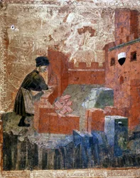 Un maçon au XIVe siècle.