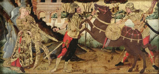 Achille faisant ses adieux à Briséis, École ombrienne