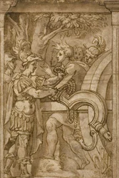 Alexandre coupant le nœud gordien