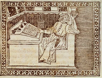 Praticien apothicaire, gravure florentine du Livre des Échecs