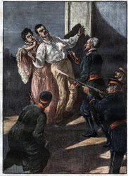 Assassinat du roi et de la reine de Serbie (le roi Alexandre Obrenovitch et la reine Draga Masshin victimes d