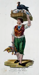 Vendeur de poulets, Italie