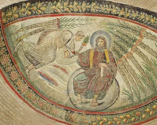 Le Christ remettant les clés à Saint Pierre (mosaïque)