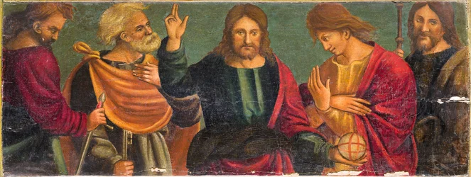 Le Christ et ses quatre apôtres