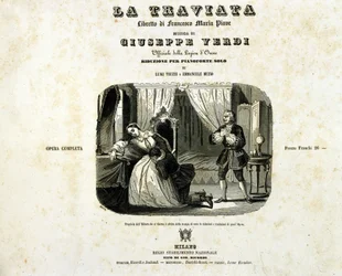 Couverture du livret de « La Traviata » de Giuseppe Verdi