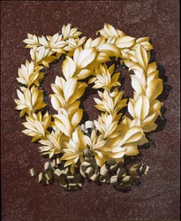 Couronnes de feuilles (marqueterie de marbre incrusté)