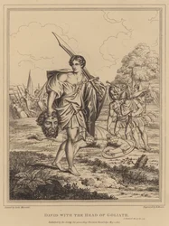 David avec la tête de Goliath