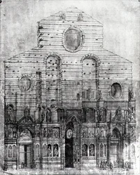 Conception de la façade de Santa Maria del Fiore ou le Duomo, Florence