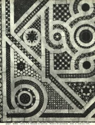 (détail) du sol cosmatesque de la Basilique de San Giovanni in Laterano, Rome