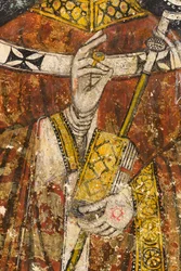 Détail du triptyque avec tableau représentant San Cataldo, crypte de la cathédrale