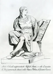 Statue de Giovanni Ceccarini de Raffaello Sanzio da Urbino