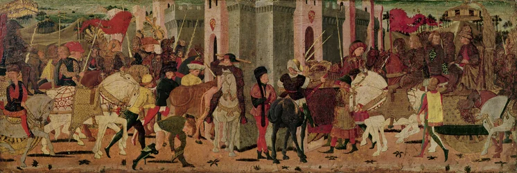 Entrée de Titus Flavius Vespasian et Titus à Rome, vers 1450