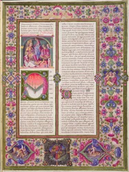 Ouverture du Livre de la Sagesse, de la Bible Borso d
