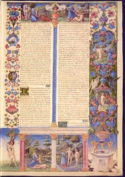 Fol.6r Genèse. Création d
