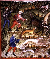 Chasse aux animaux, illustration du 