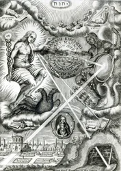 Frontispice de Ars Magna Lucis et Umbrae, par Athanasius Kircher (1601-80) Rome, 1646