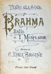 Frontispice du ballet Brahma par Monplaisir et dell
