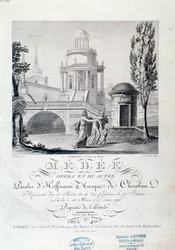 Frontispice de la partition musicale de Médée, opéra de Luigi Cherubini