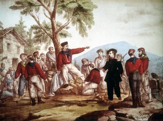 Garibaldi blessé à Aspromonte