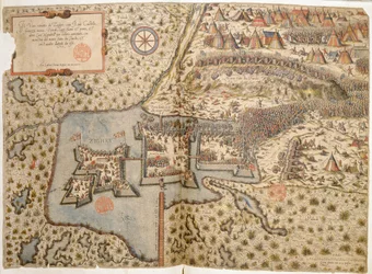 Vue générale de la bataille de Szigetvár, 1566