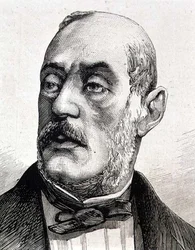 Giuseppe Ferrari (1811-1876) Historien et Philosophe Politique Italien (gravure)