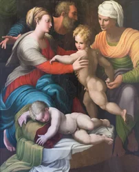 Sainte famille avec Sainte Élisabeth et Saint Giovannino