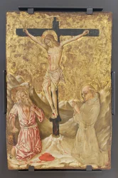 Le crucifix entre saint Jérôme et saint Bernardin de Sienne, maître de l