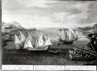 Incident au large de Patras entre le capitaine vénitien Ivanovich da Dabrota et le pirate turc Barberousse, 17 avril 1751