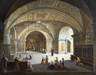 Intérieur, abbaye de Monte Cassino