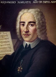 Compositeur italien Alessandro Scarlatti, détail (huile sur toile)