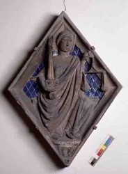 Justice, carreau en relief du Campanile