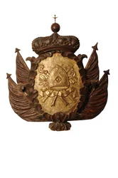 Grande sculpture armoriale baroque, vers 1700