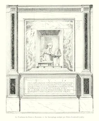 Le Tombeau de Dante à Ravenne, Le Sarcophage sculpté par Pietro Lombardi